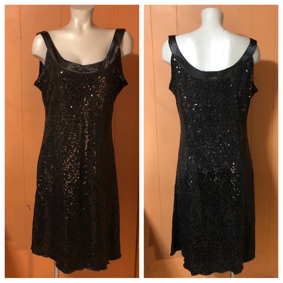 Libian Black Sequin Party Dress 1XL - Picture 4 of 11